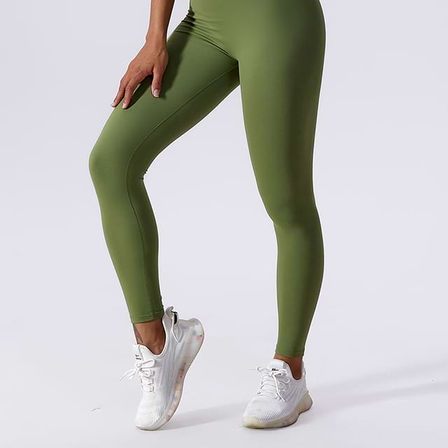 Nahtlose Yogahose mit hoher Taille