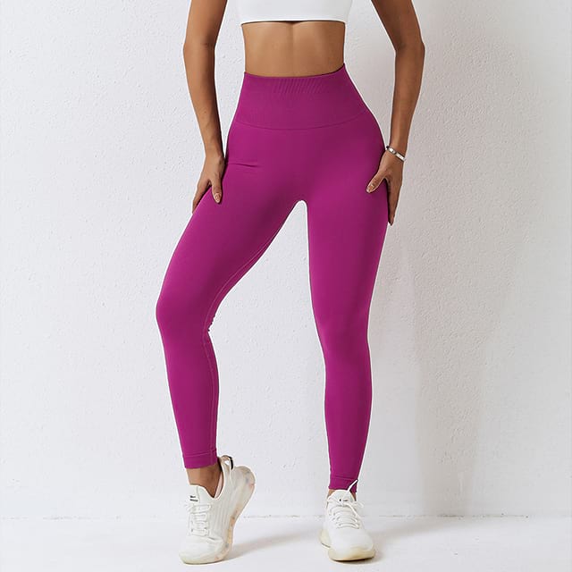 Nahtlose Yogahose mit hoher Taille