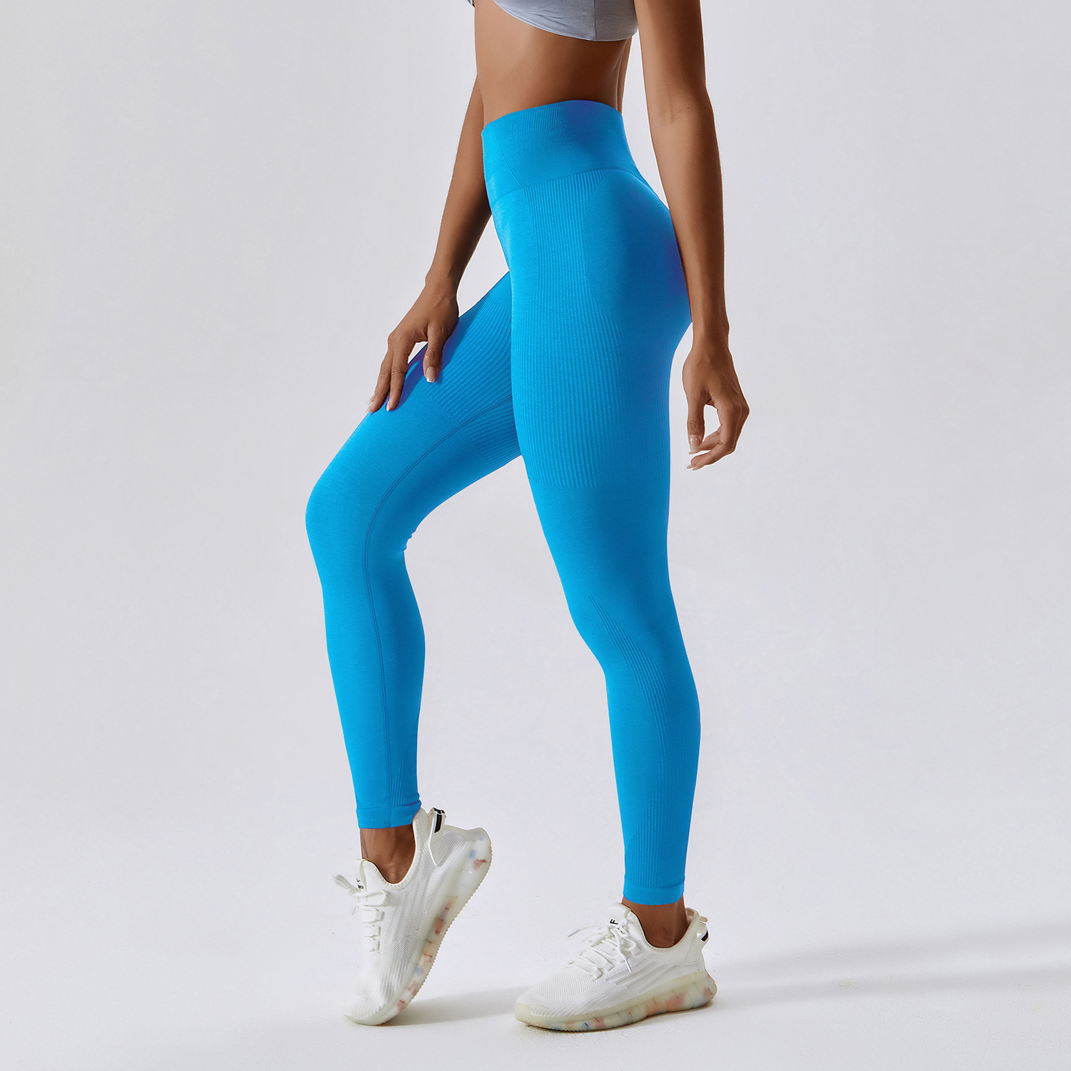 Nahtlose rosa Yoga-Sport-Leggings