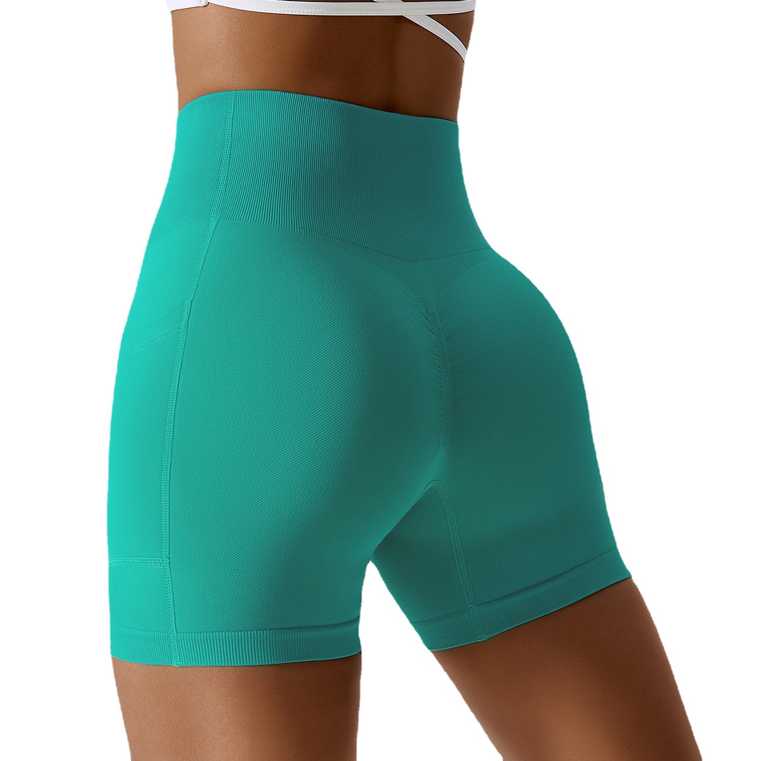 Nahtlose Tech-Sportshorts mit Tasche im Großhandel